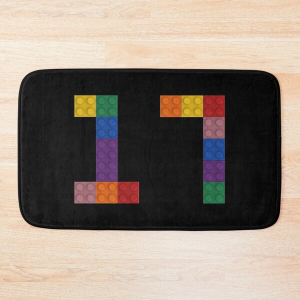 Item preview, 17 numbering made of bricks designed and sold by Brickification.