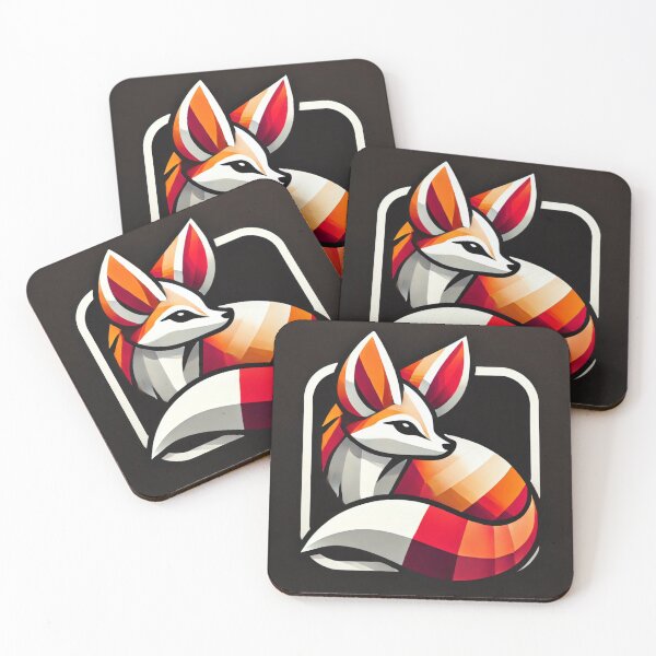 Item preview, Stylized Fennec Fox Logo – Curved Tail, Bold Ears, Clean Vector Design designed and sold by Real-West.