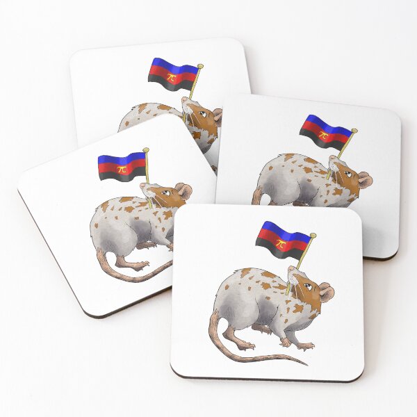 Item preview, Polyamorous pride rat designed and sold by RootSpellStudio.