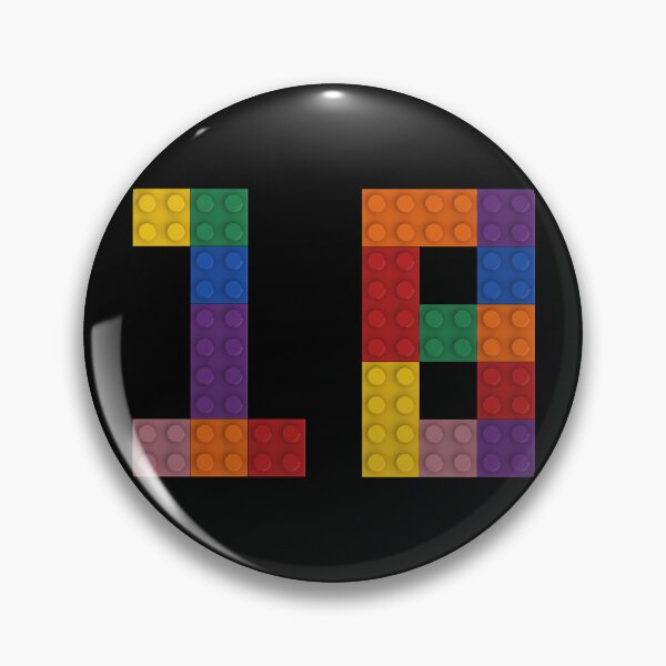 Item preview, 18 numbering made of bricks designed and sold by Brickification.