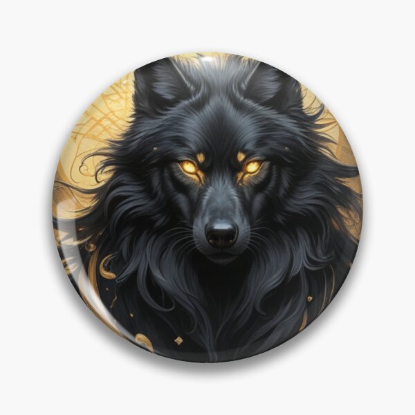 Item preview, Cosmic Wolf: Guardian of the Golden Night designed and sold by The Dream Lab.