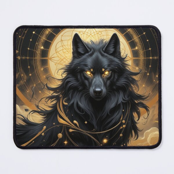 Item preview, Cosmic Wolf: Guardian of the Golden Night designed and sold by The Dream Lab.