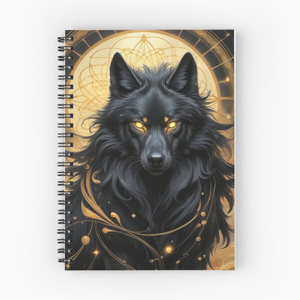 Item preview, Cosmic Wolf: Guardian of the Golden Night designed and sold by The Dream Lab.