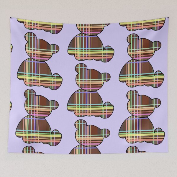 Item preview, Plaid teddy bear designed and sold by Artistkhg.