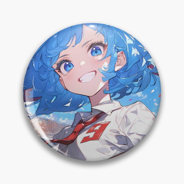 Item preview,  Cirno Touhou Anime Girl Waifu Frosty Trickster Quarterback Victory Smirk Blue Field designed and sold by earlobejerk.