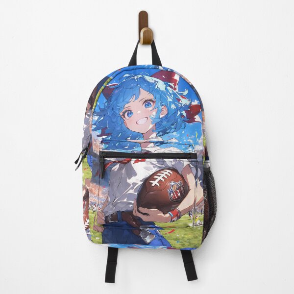 Item preview,  Cirno Touhou Anime Girl Waifu Frosty Trickster Quarterback Victory Smirk Blue Field designed and sold by earlobejerk.