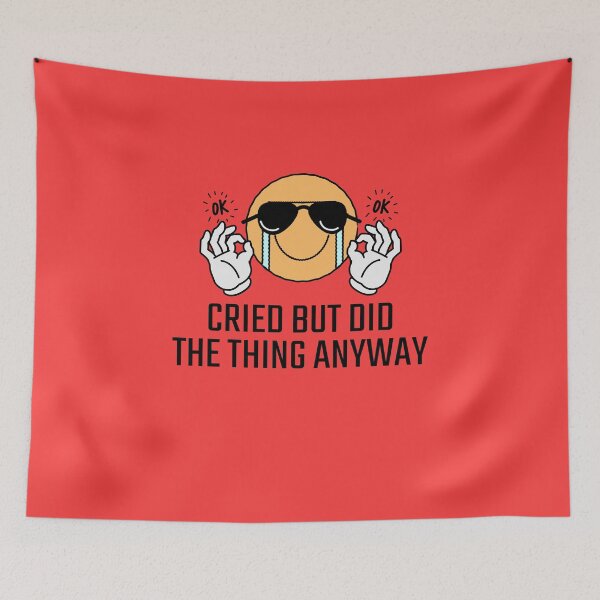 Item preview, Cried but did the thing anyway designed and sold by 87-Aesthetics.