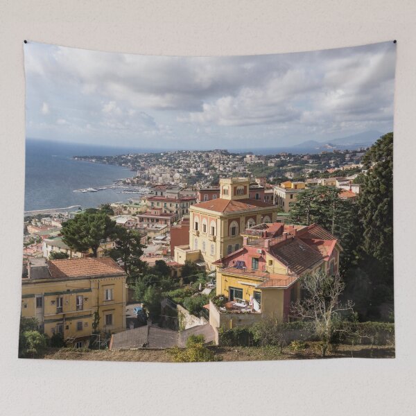 Item preview, Naples Italy Aerial Perspective - Chiaia and Mergellina Seafront Neighborhoods designed and sold by Georgia Mizuleva.