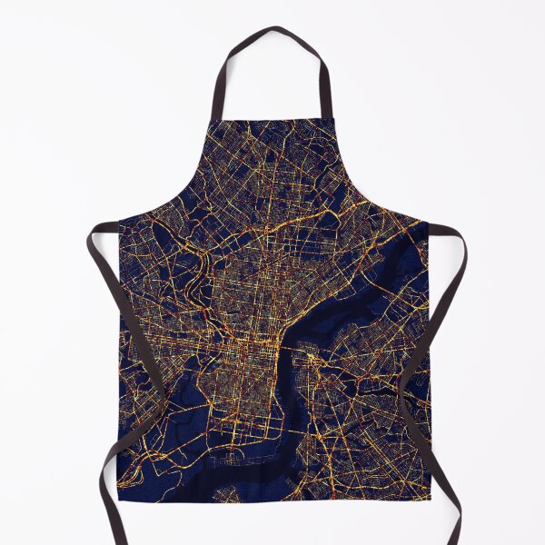 Item preview, Philadelphia, Pennsylvania, USA Map - City At Night designed and sold by deMAP.