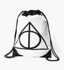 deathly hallows Drawstring Bag