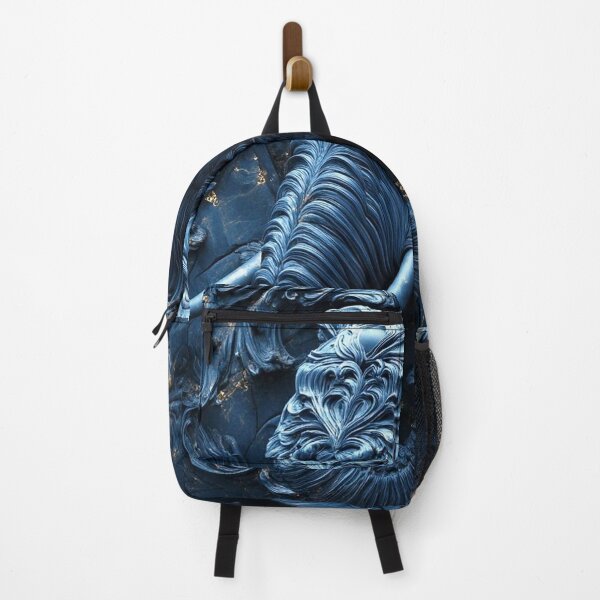 Item preview, Elegant Blue Elephant with Baroque Golden Accents designed and sold by semenol.