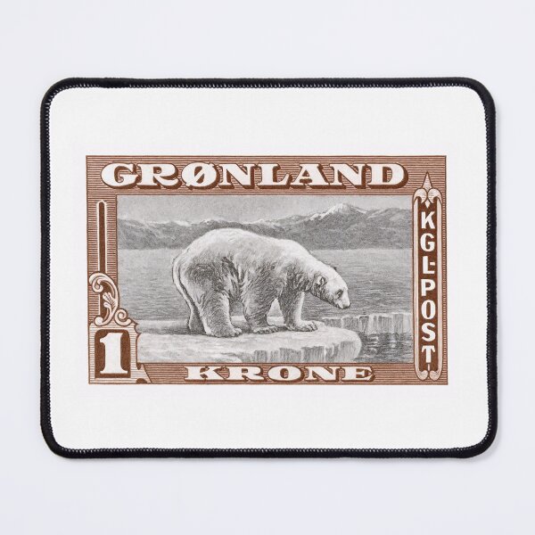 Item preview, 1915 Greenland Polar Bear Postage Stamp  designed and sold by retrographics.