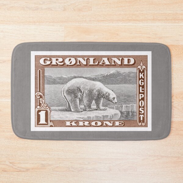 Item preview, 1915 Greenland Polar Bear Postage Stamp  designed and sold by retrographics.