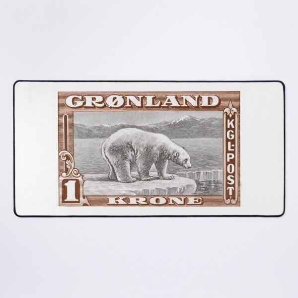 Item preview, 1915 Greenland Polar Bear Postage Stamp  designed and sold by retrographics.