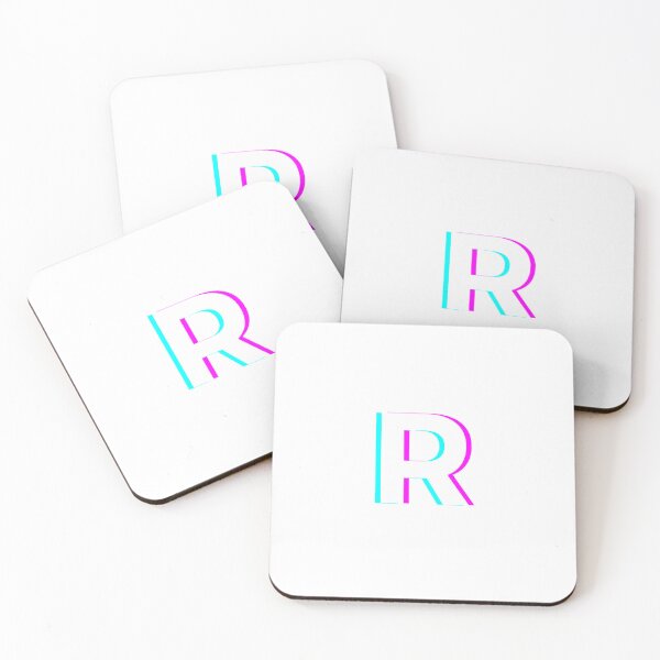 Item preview, Glitch Anaglyph Letter "R" — Bold 3D Red Cyan Initial Monogram Art designed and sold by _rt_.