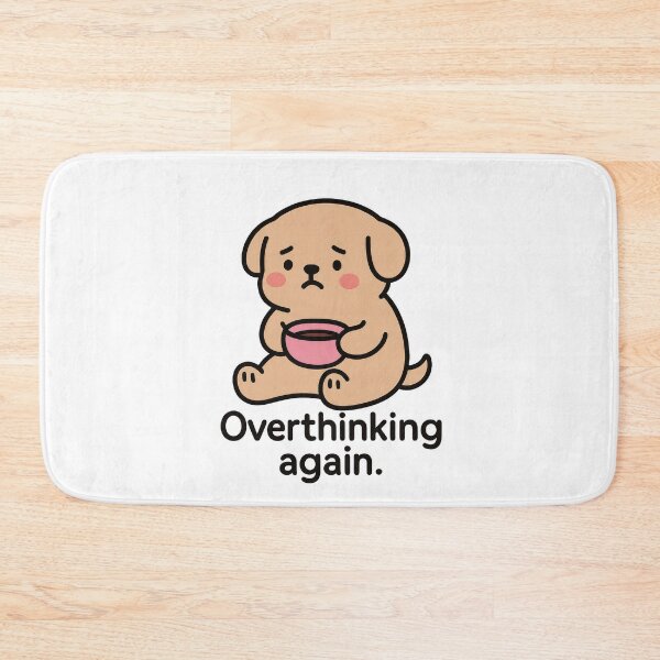Item preview, Worried Dog – Overthinking Again Cute Sticker designed and sold by champkppwc.