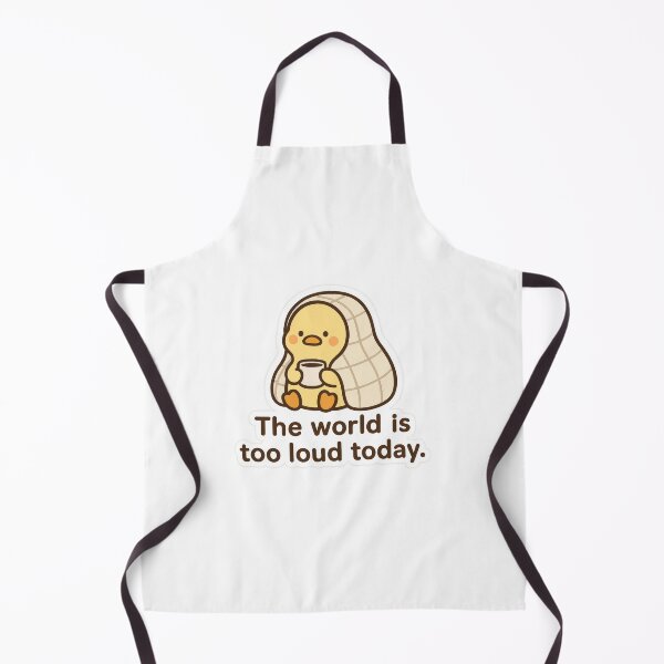 Item preview, Comfort Duck – The World Is Too Loud Today Sticker designed and sold by champkppwc.