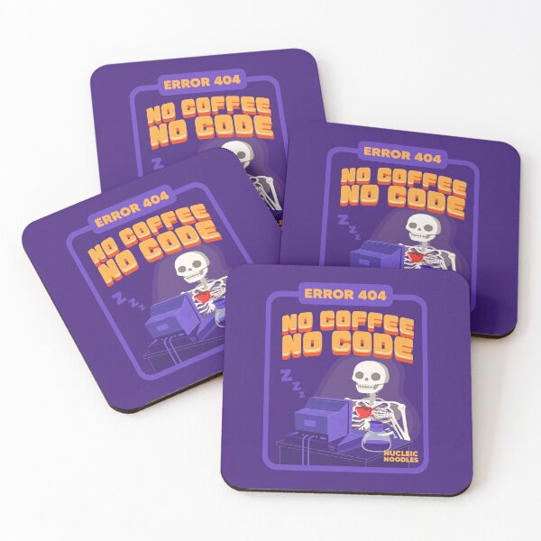 Item preview, No Coffee, No Code designed and sold by Nucleic Noodles.