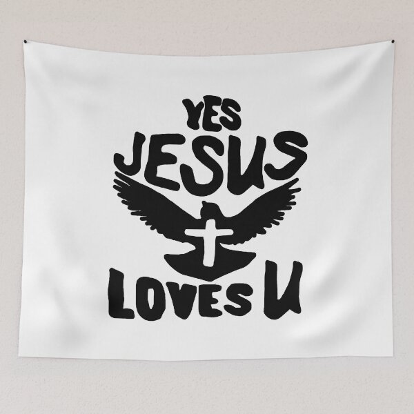 Item preview, Jesus Loves You; designed and sold by StickerApe.