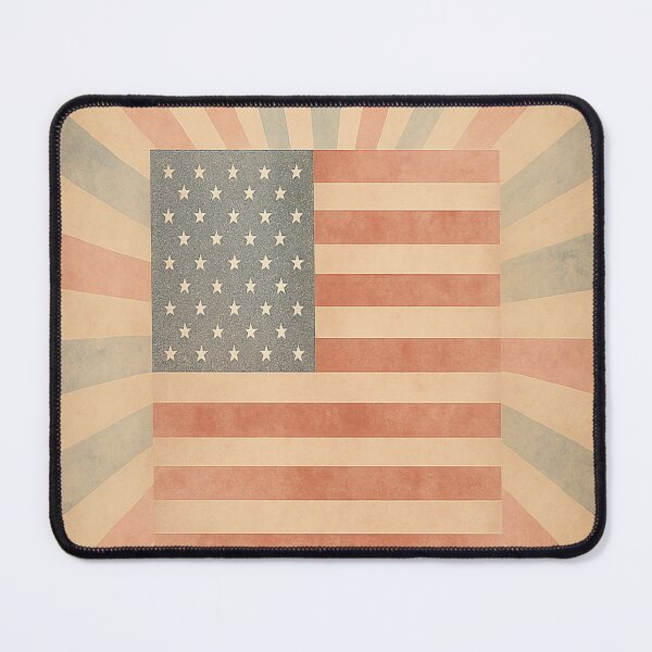 Item preview, Worn‑Leather Flag Sunburst designed and sold by TONSNAP.