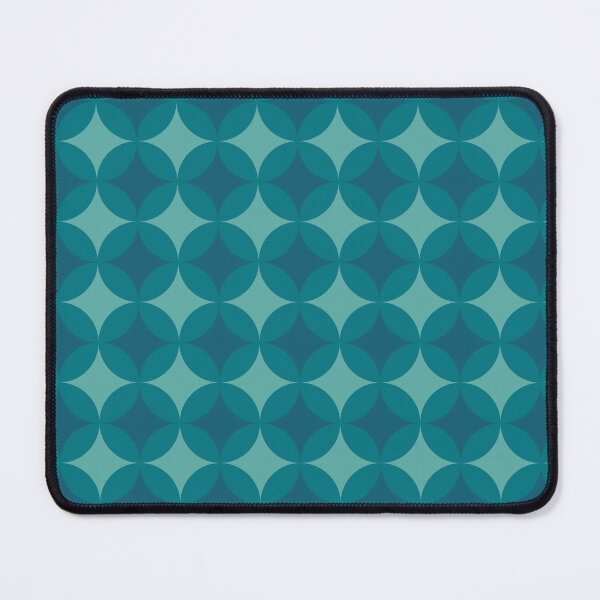 Item preview, Círculos con estampado retro de los años 70 en azul designed and sold by BeccaJaneDesign.