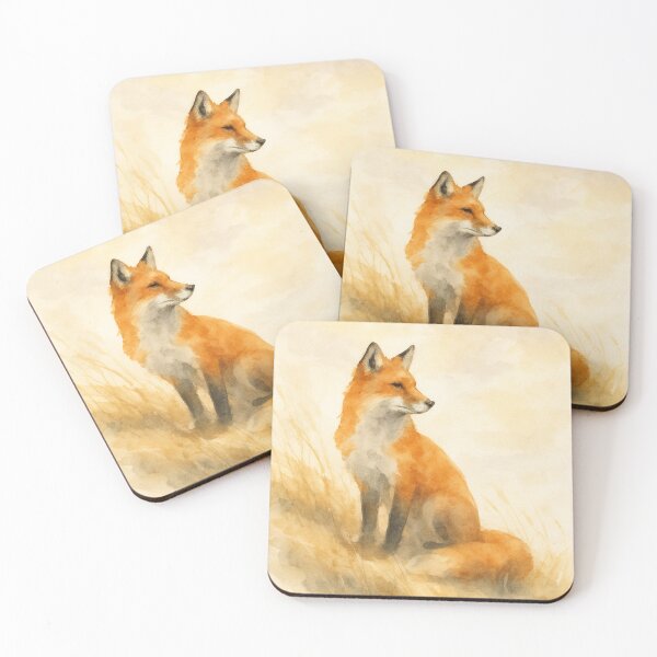 Item preview, Whispering Wild: Red Fox Watercolor Art designed and sold by ArtfulZuzu.