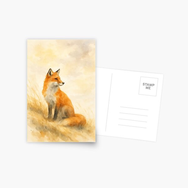 Item preview, Whispering Wild: Red Fox Watercolor Art designed and sold by ArtfulZuzu.