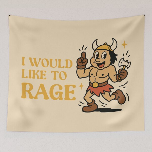 Item preview, Barbarian Rage Funny TTRPG designed and sold by pixeptional.