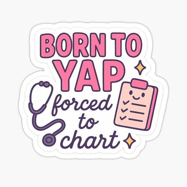 Item preview, Born to yap forced to chart  designed and sold by cheyannerenek.