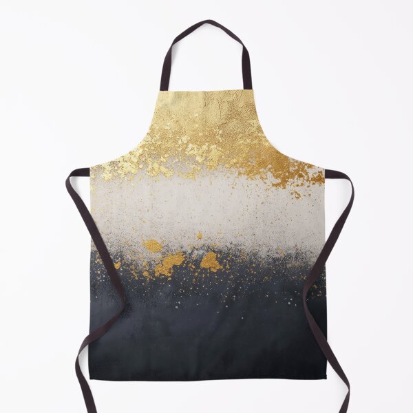Item preview, Luxury Gold Leaf & Black Ink Abstract Art designed and sold by lematworks.