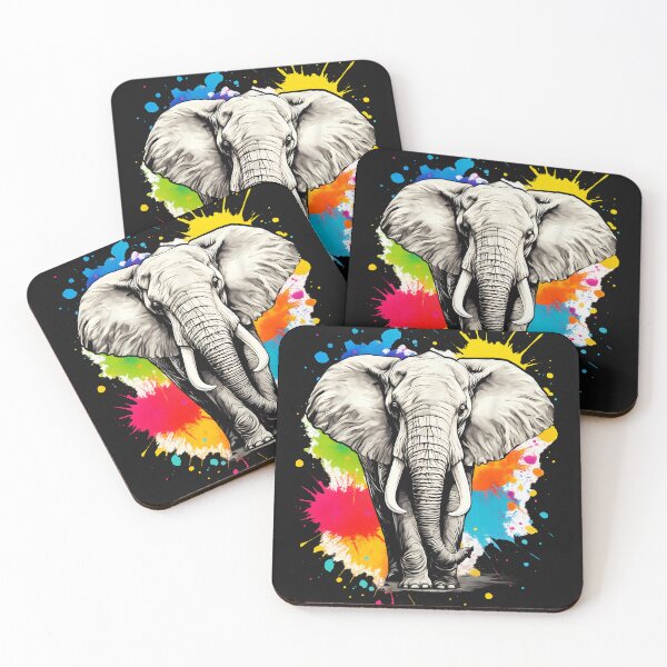 Item preview, Elephant Drawing Artwork Safari Animal Print Wildlife Motif designed and sold by MOHAMED FRASER.