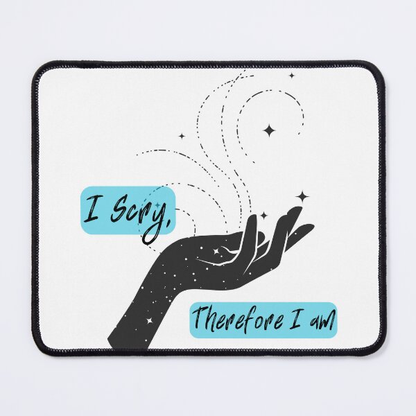 Item preview, I Scry, Therefore I Am – MTG Blue Mana Sticker designed and sold by SoftSorceress.