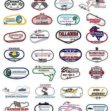 Artwork thumbnail, NASCAR 2025 Track Circuit by TracksideTeesShop