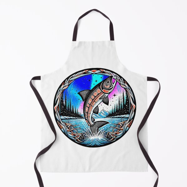 Item preview, ALASKAN TRIBAL SALMON ART designed and sold by NativeGraffix.