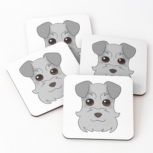 Item preview, Light Grey Schnauzer Grey Ears designed and sold by OliRoseArt.