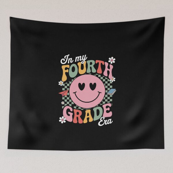 Item preview, 4th Grade  Back To School Smile Face Teacher designed and sold by DeadlockCrew.