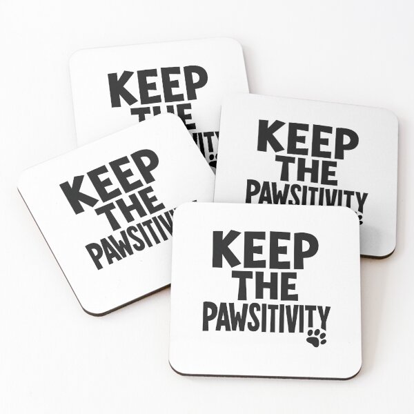 Item preview, Keep the Pawsitivity – Funny Cat Dog Pun Typography Design designed and sold by PetSoulPrints.
