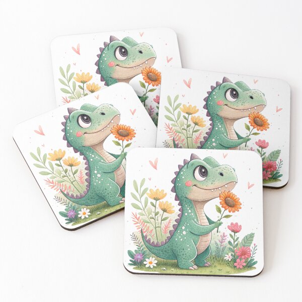 Item preview, Tiny Dino & Blooms designed and sold by SibMa.