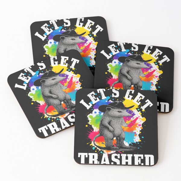 Item preview, Let's Get Trashed Vintage Retro Oppo Funny Graphic designed and sold by MOHAMED FRASER.