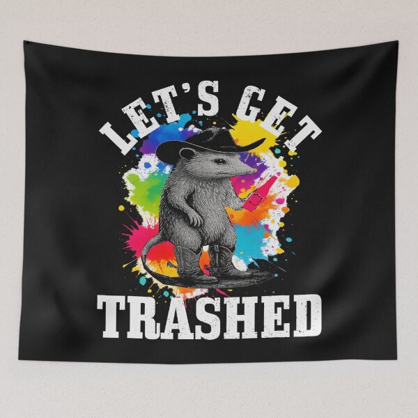 Item preview, Let's Get Trashed Vintage Retro Oppo Funny Graphic designed and sold by MOHAMED FRASER.
