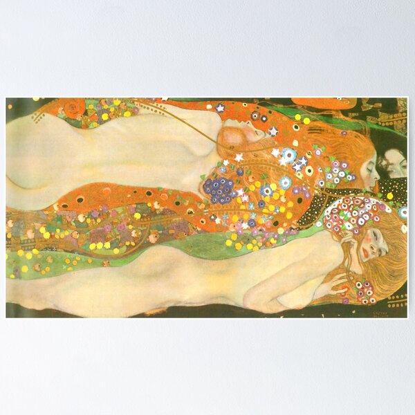Aperçu de l'œuvre Gustav Klimt "Serpents d'eau II" créée et vendue par Alexandra Dahl.