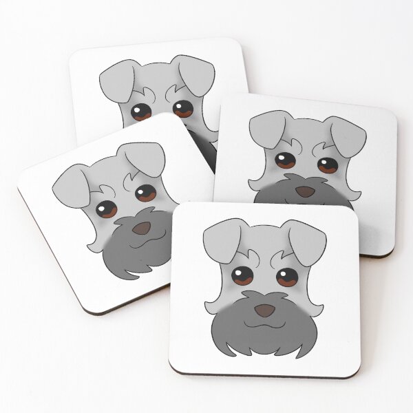 Item preview, Light Grey Schnauzer Dark Grey Snout designed and sold by OliRoseArt.