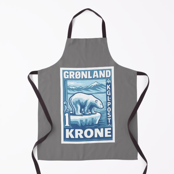 Item preview, Greenland Polar Bear Stamp Poster designed and sold by retrographics.