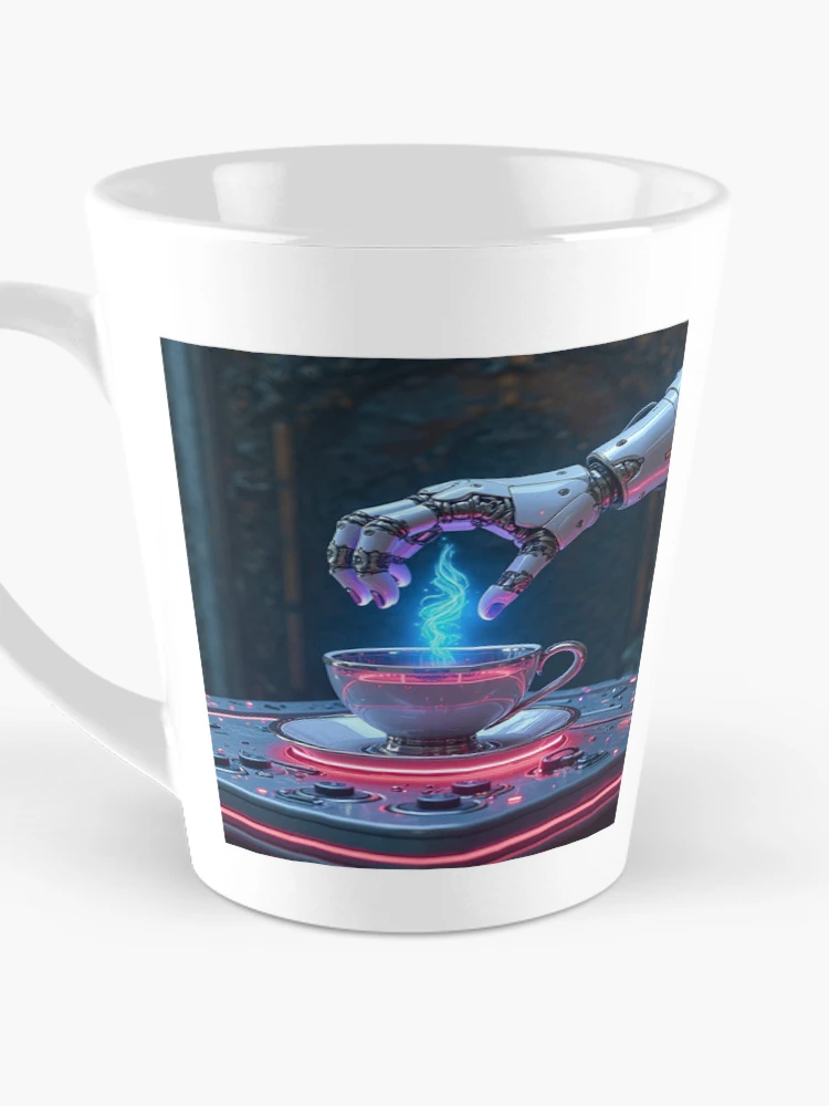 Thumbnail 3 of 4, Coffee Mug, Cyber‑Tea Ritual designed and sold by TONSNAP.