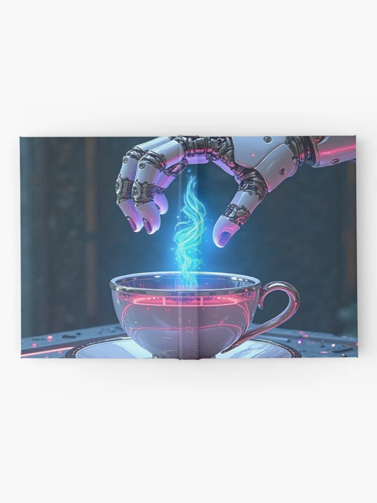 Thumbnail 2 of 3, Journal, Cyber‑Tea Ritual designed and sold by TONSNAP.