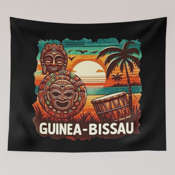 Item preview, Guinea-Bissau Culture - African Masks & Drum Heritage designed and sold by Myra365Art.