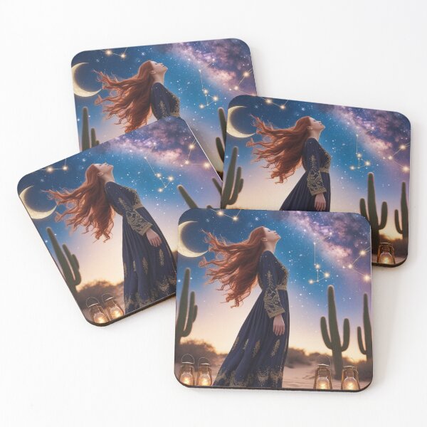 Item preview, Boho Woman Stargazing designed and sold by ConnieVZ.