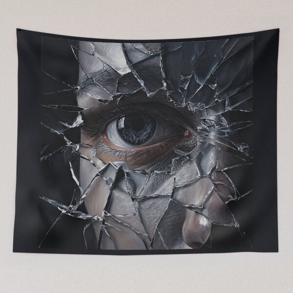 Item preview, Curious Eye Through Shattered Glass designed and sold by Shannon Hilson.