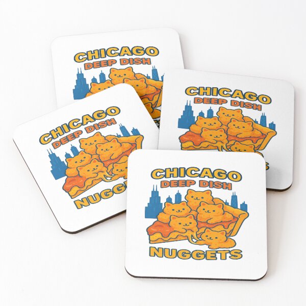 Item preview, Chicago Deep Dish Kitty Nuggets – Funny Cute Cat Lover Pizza designed and sold by Globalcitytees.