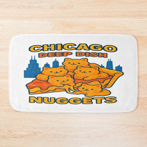 Item preview, Chicago Deep Dish Kitty Nuggets – Funny Cute Cat Lover Pizza designed and sold by Globalcitytees.